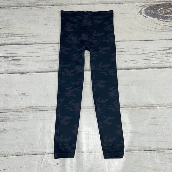 SPANX Camo Leggings Ankle Skinny Green Size Large L - Picture 3 of 11